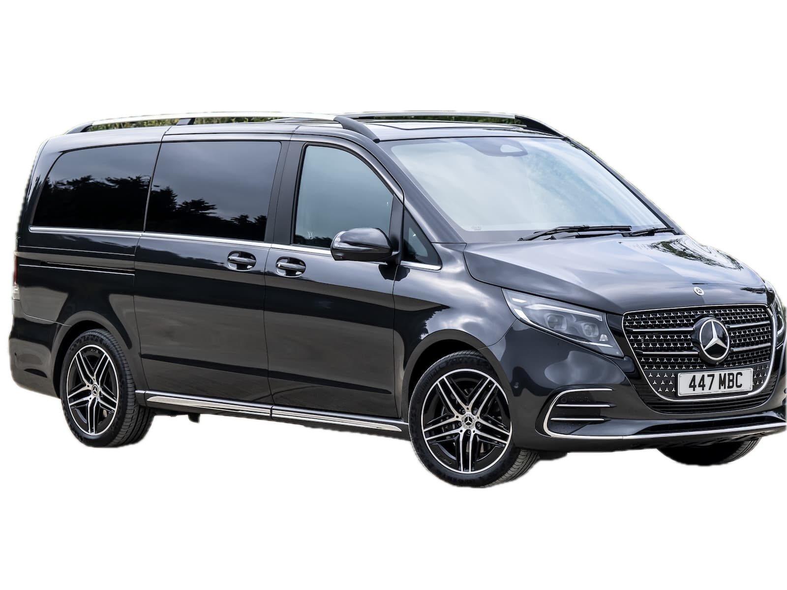 Luxury six seater Mercedes vehicle